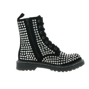 Wild Pair Womens Ryderr Microsuede Combat & Lace-up Boots